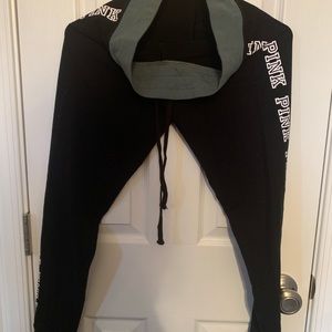 Pink. Yoga pants with pull string. Medium.